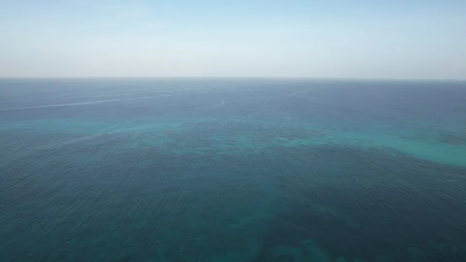 Motiv zidne tapete Pogled iz zraka na ocean
