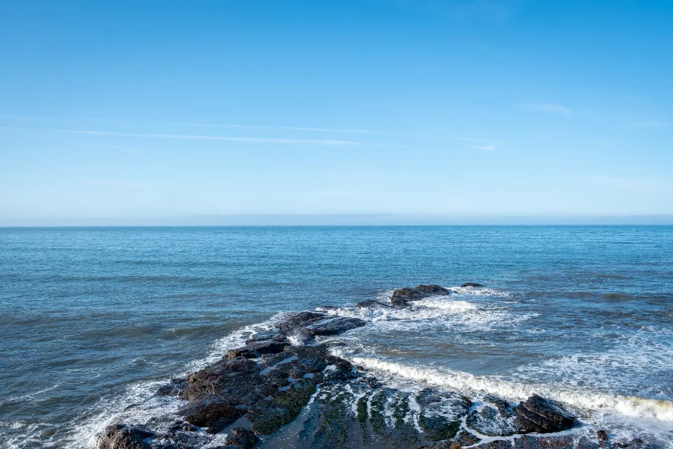 Motiv zidne tapete Jasno plavo oceansko nebo