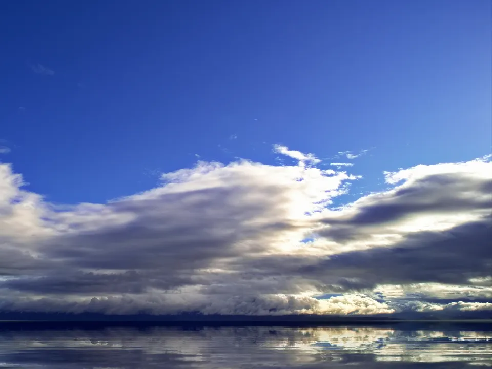 Motiv zidne tapete Plavi ocean i oblaci
