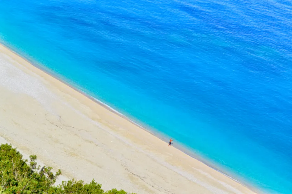 Motiv zidne tapete Tirkizna plaža Cephalonia