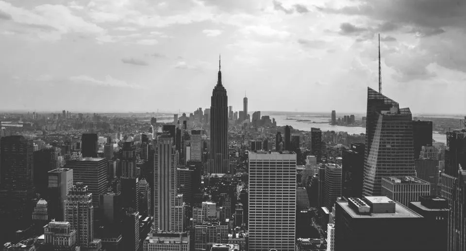 Motiv zidne tapete Crno-bijeli New York