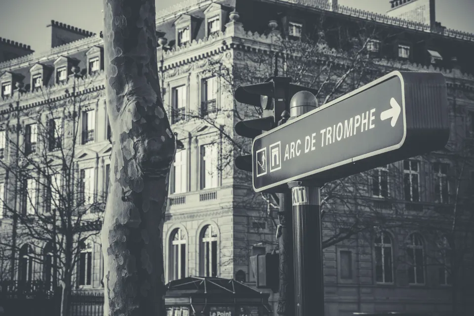 Motiv zidne tapete Cesta prema Trijumfalnoj kapiji
