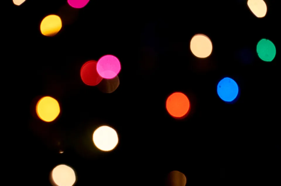 Motiv zidne tapete Svjetlucavi bokeh krugovi