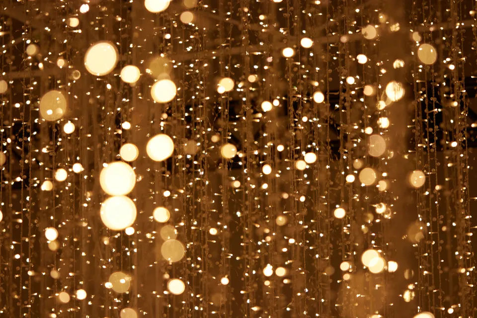 Motiv zidne tapete Snježni bokeh krugovi