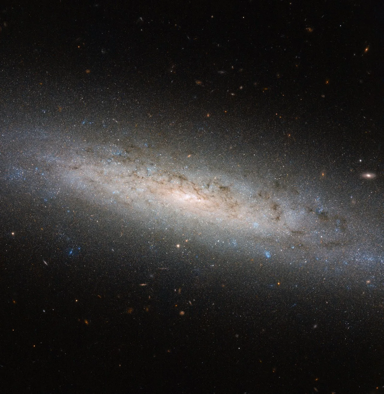 Motiv zidne tapete Tamna strana spiralne galaksije NGC 24