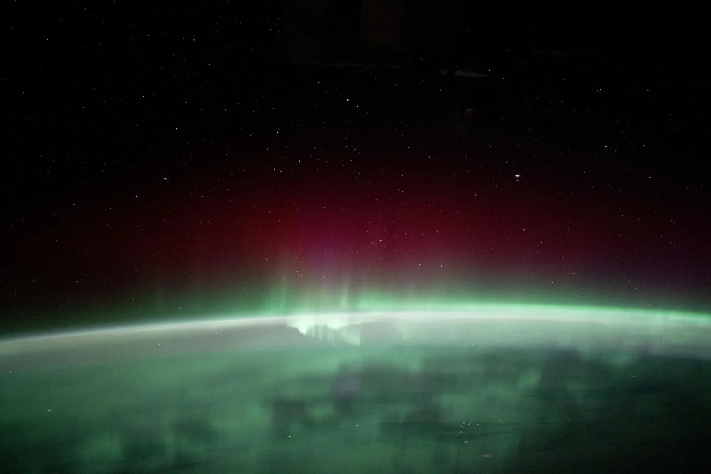 Motiv zidne tapete Aurora borealis iz svemira
