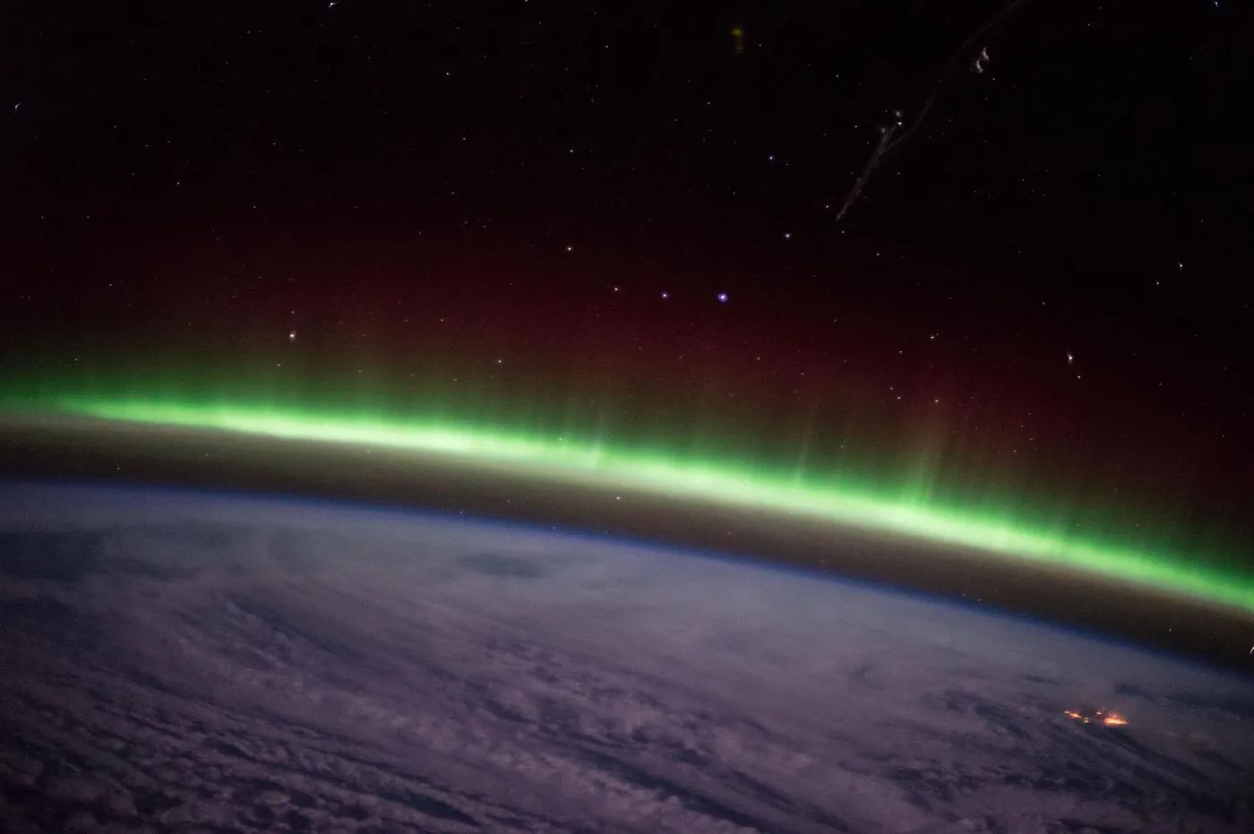 Motiv zidne tapete Aurora iz kupole ISS-a