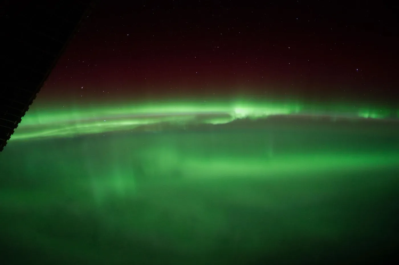 Motiv zidne tapete Aurora s ISS-a
