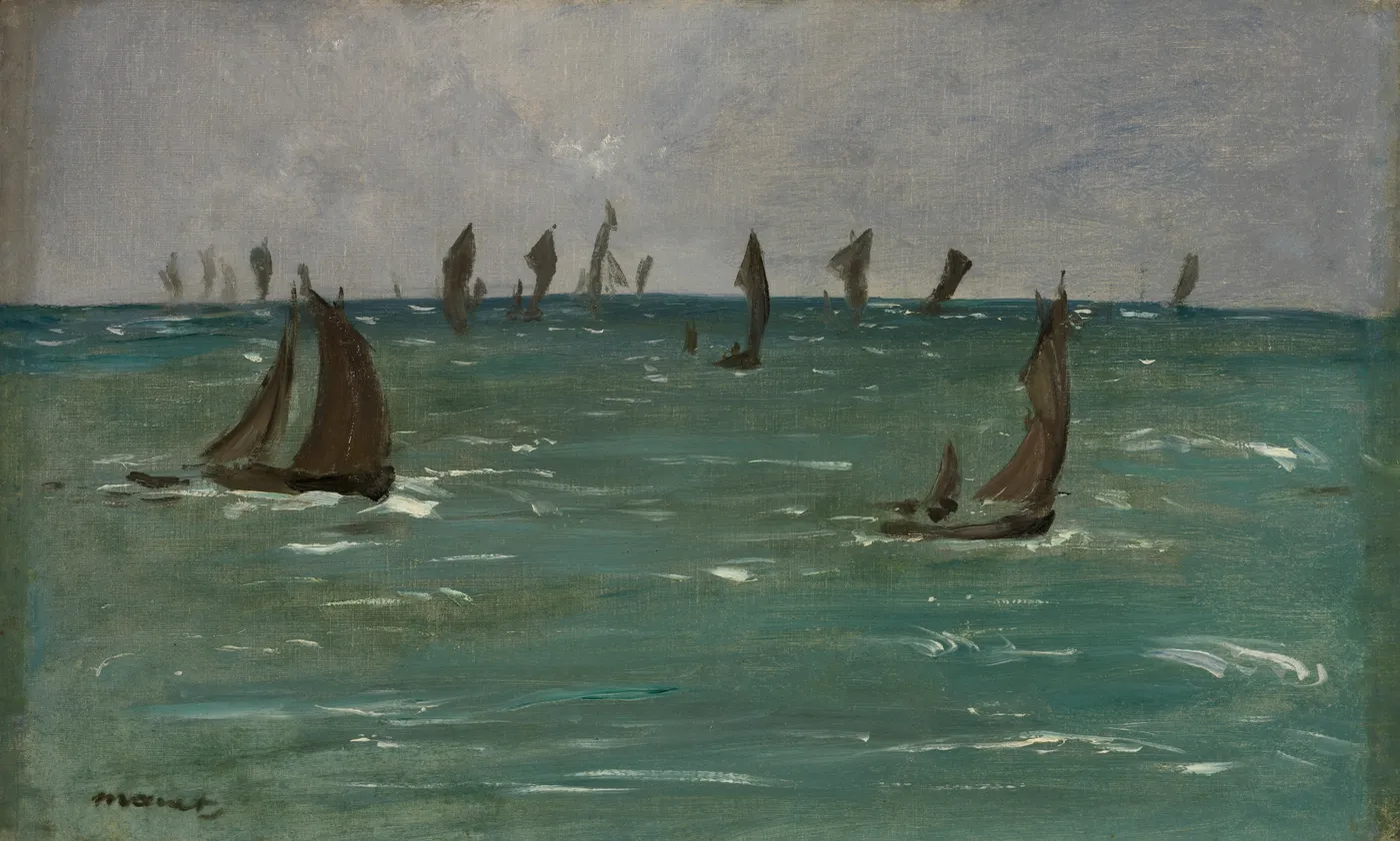 Motiv zidne tapete Čamci u Berck-sur-Mer